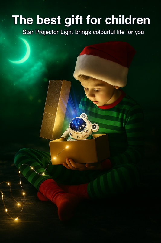 🌌 Kids Astronaut Star Projector Night Light