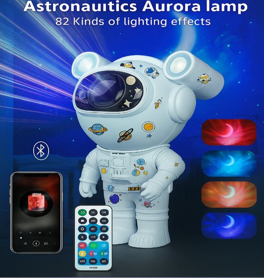 🌌 Kids Astronaut Star Projector Night Light